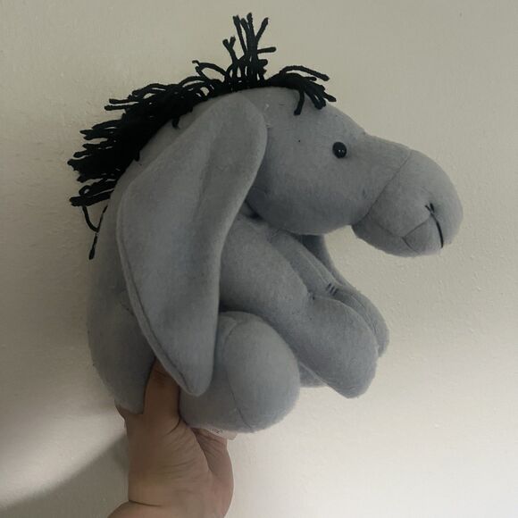Vintage Eeyore Classic Winnie Pooh Plush The Disney Store Felt Fleece 90s - Picture 2 of 5
